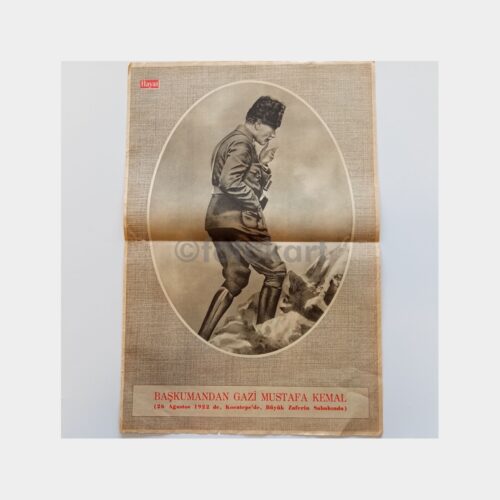 Hayat Dergisi - Orta Sayfası Poster, No. 07 Başkumandan Gazi Mustafa Kemal Atatürk