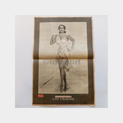 Hayat Dergisi - Orta Sayfası Poster, No. 22 Cyd Charisse, Beyaz Perde Dansöz