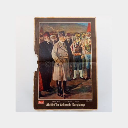 Hayat Dergisi - Orta Sayfası Poster, No. 04 Atatürk'ün Ankara'da Karşılanışı