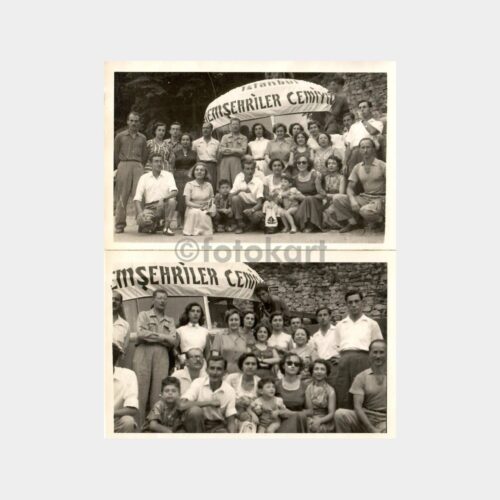 1954 Hemşehriler Cemiyeti 2 Adet Fotoğraf