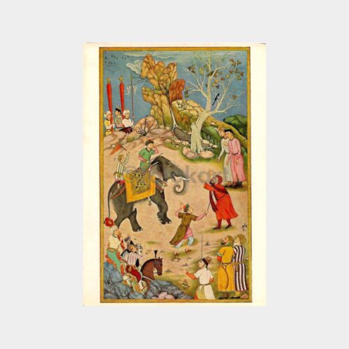 Hükümdar ve Fakir - Şark Minyatür Kartpostal