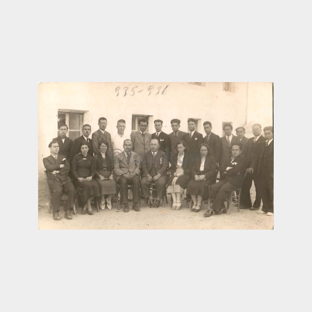 1936 İmroz Gökçeada - Öğretmenler Toplu Fotoğraf