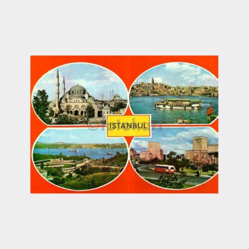 İstanbul 4 Görünüş Kartpostal