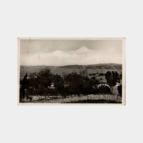 1936 İstanbul Boğaziçi Manzarası Fotokart