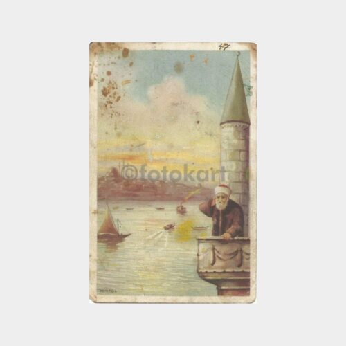 İstanbul Ezan Vakti Tablo Kartpostal
