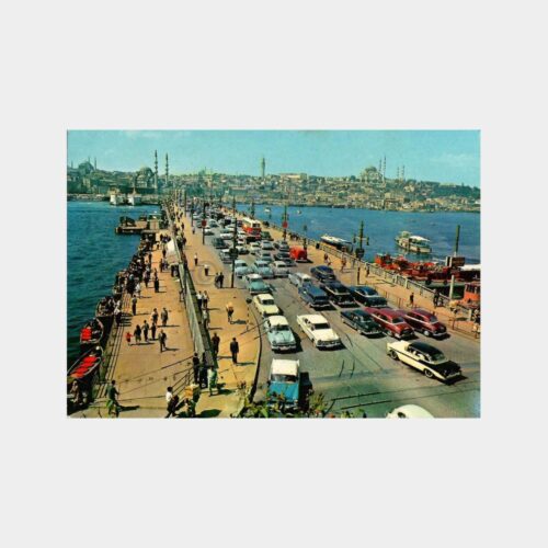 İstanbul Galata Köprüsü Kartpostal