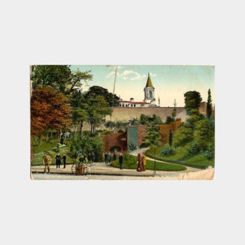 İstanbul Gülhane Parkı Tamirli Eski Kartpostal