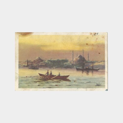 İstanbul Haliç Altınboynuz Tablo Kartpostal