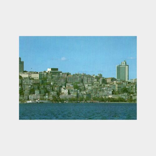1975 İstanbul Kabataş Fındıklı Sahilden Görünüş Kartpostal