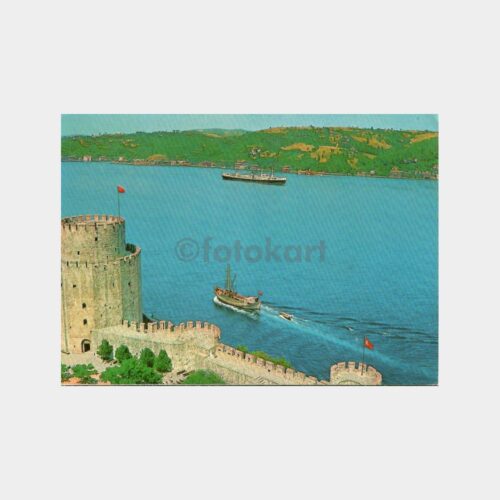 İstanbul Rumelihisarı'ndan Boğaza Bakış Kartpostal