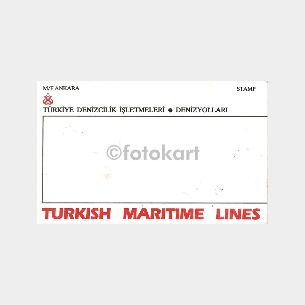 İstanbul Rumelihisarı ve M/F Ankara Gemisi Kartpostal - Görsel 2