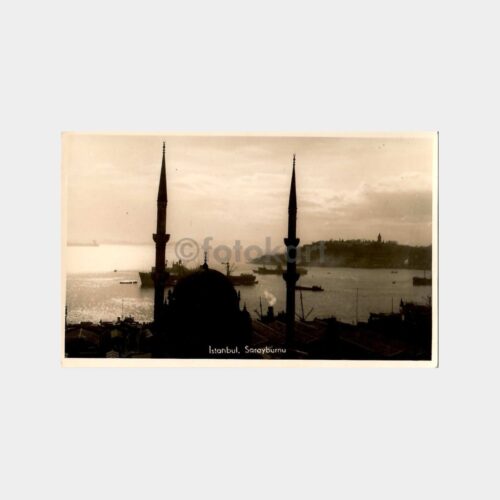 İstanbul Sarayburnu ve Boğaz Görünüş Fotokart