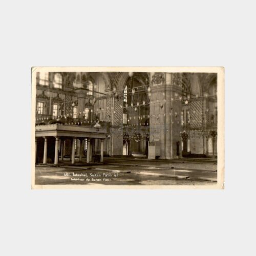 İstanbul Sultan Fatih Camii İçi Kartpostal