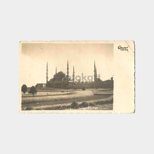 1939 İstanbul Sultanahmet Camii Fotokart