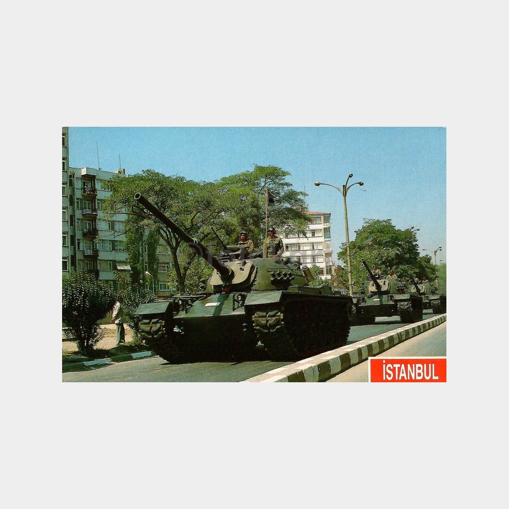 İstanbul Tank Geçişi Kartpostal