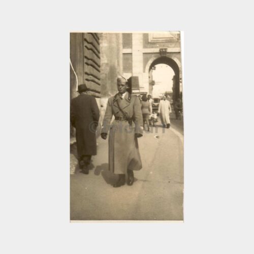 1945 İtalya Roma Asker Fotoğrafı