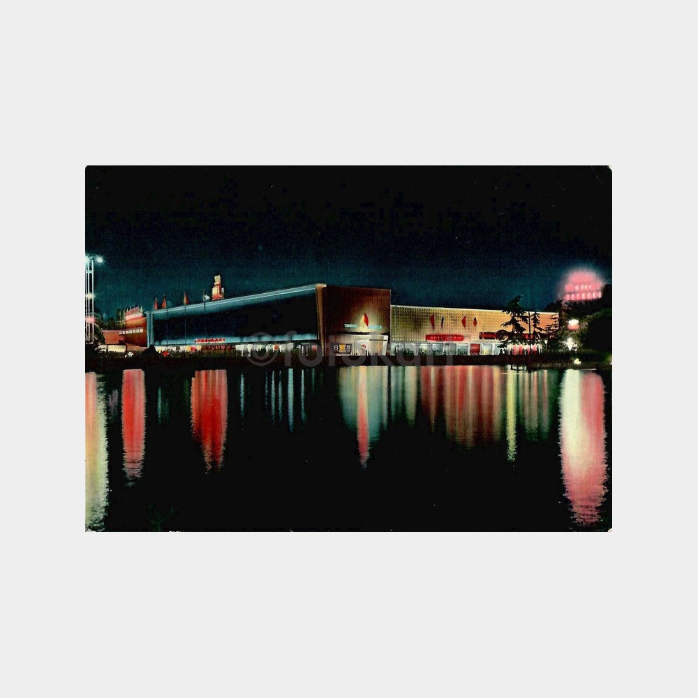 İzmir Fuarı Gece Görünüm Kartpostal