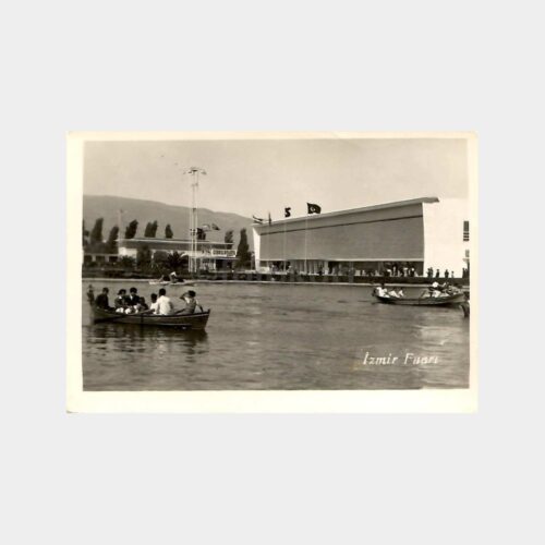 1960 İzmir Fuarı Havuzda Kayıklar Gezinti Fotoğraf