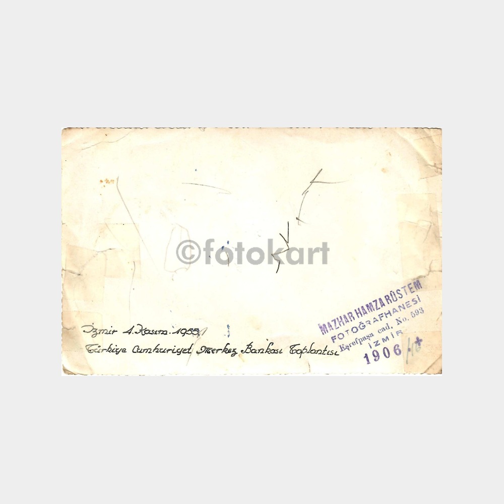 1955 İzmir Merkez Bankası Toplantısı Fotoğrafı - Görsel 2