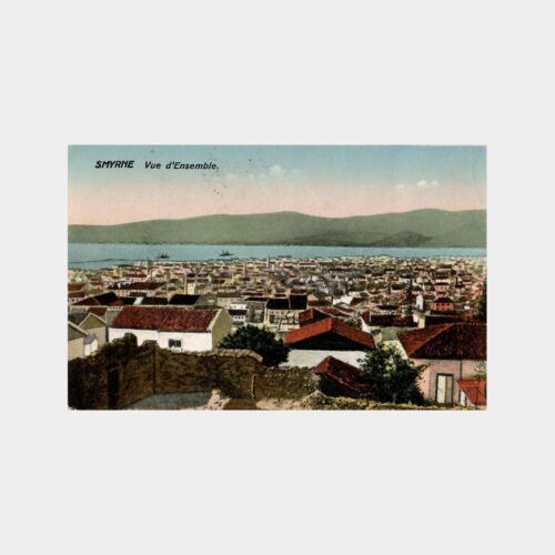 1929 İzmir (Smyrne) Genel Görünüş Kartpostal