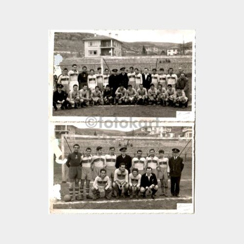 1955 İzmit Futbol Konulu 2 Adet Arşiv Fotoğraf