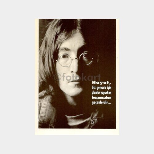 John Lennon Ünlü Sözü Kartpostal