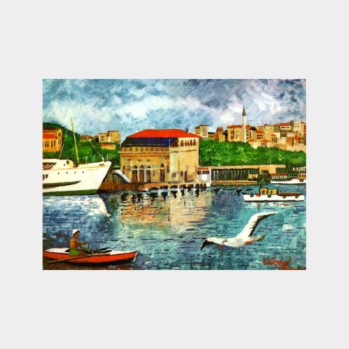 Kadıköy İskelesi Tablo Kartpostal