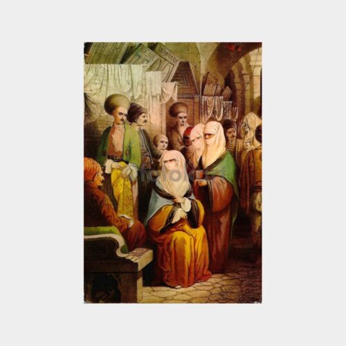 Kapalıçarşı Gravür Kartpostal