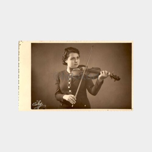 1936 Keman Çalan Kadın Fotoğraf