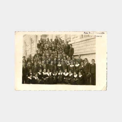 1938 Konya Aksaray Öğrenci ve Öğretmenler Fotoğraf