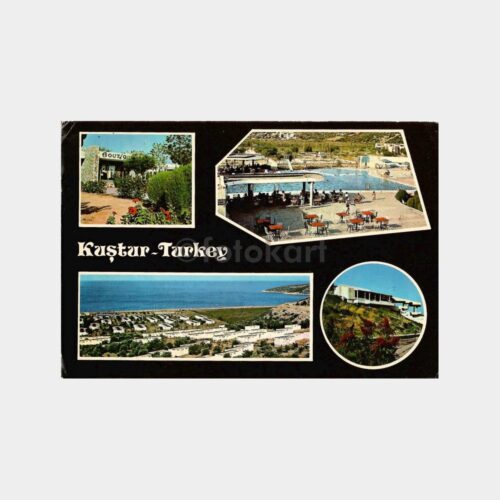 1973 Kuşadası Kuştur Tatil Köyü Kartpostal