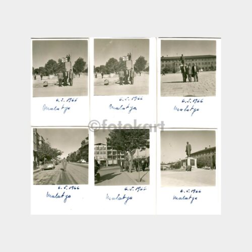 1966 Malatya Konulu 6 Adet Albüm Fotoğrafı