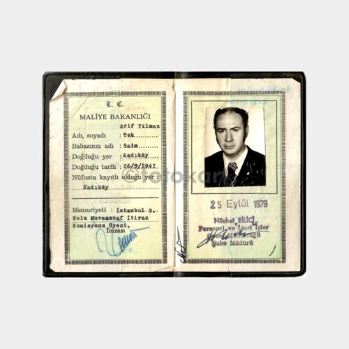 1979 Maliye Konulu Hüviyet Cüzdanı