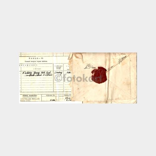 1961 Maliye Zarf (Servet Beyanı Mühürlü)