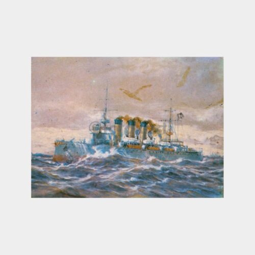 Mecidiye III Hafif Kruvazörü Gemi Tablo Kartpostal