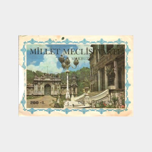 Millet Meclis Vakfı Makbuzu