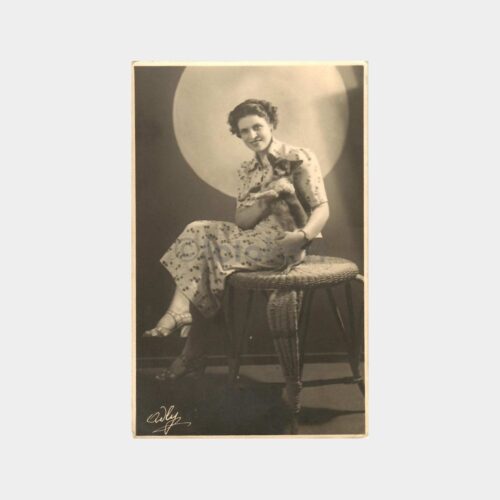 1937 Mısır Kahire Kadın Stüdyo Fotoğraf