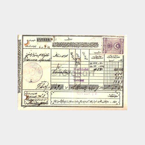 1928 Müsakkafat Vergisi Makbuzu