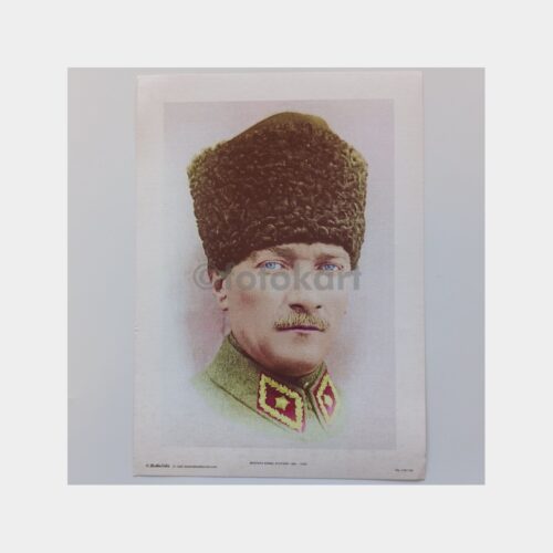 Mustafa Kemal Atatürk Büyük Boy Kart Baskısı