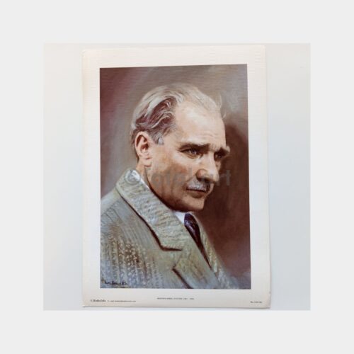 Mustafa Kemal Atatürk - Ahmed Kitaev Tablosu Büyük Boy Kart Baskısı