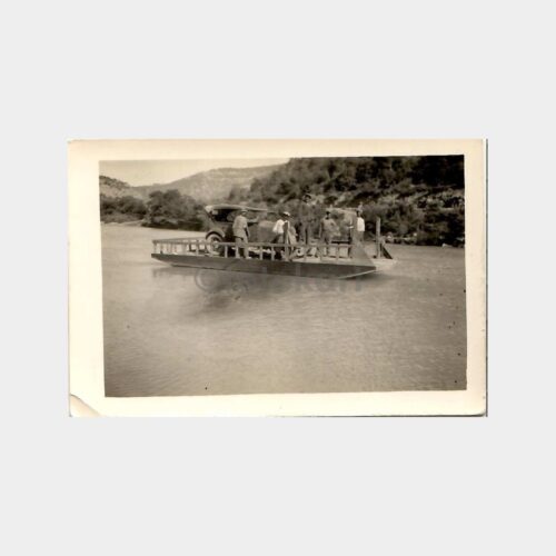 1935 Mut Yolu Göksu Üzeri Sal ile Geçiş Fotoğraf