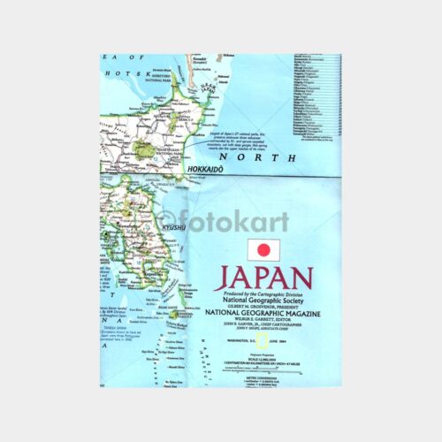 National Geographic İlavesi: Japonya Haritası