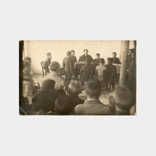 1927 Okul Sınıfta Yapılan Bir Gösteri Fotoğraf