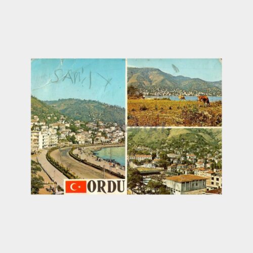 1975 Ordu Şehirden 3 Görünüş Kartpostal