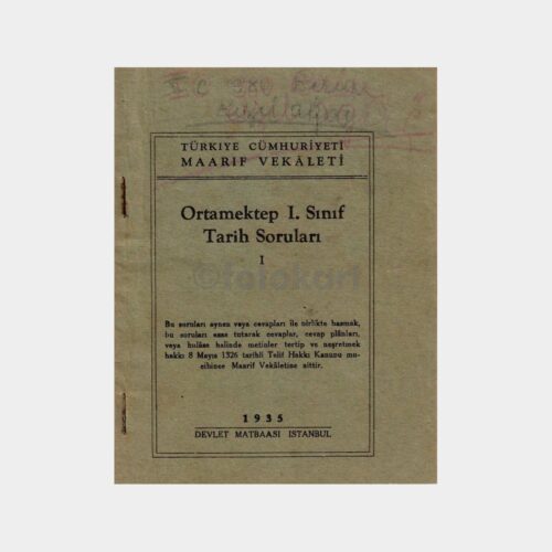 1935 Orta Mektep Tarih Soruları
