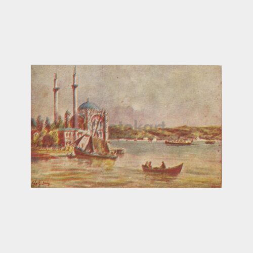 Ortaköy Camisi Çizim Tablo Kartpostal