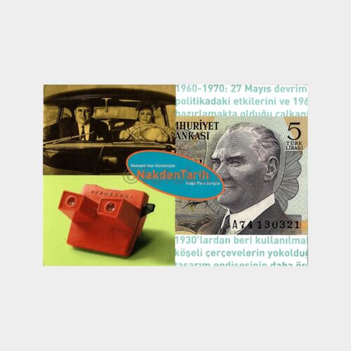 1998 Osmanlı Bankası Kağıt Para Sergisi Tanıtım Kartı