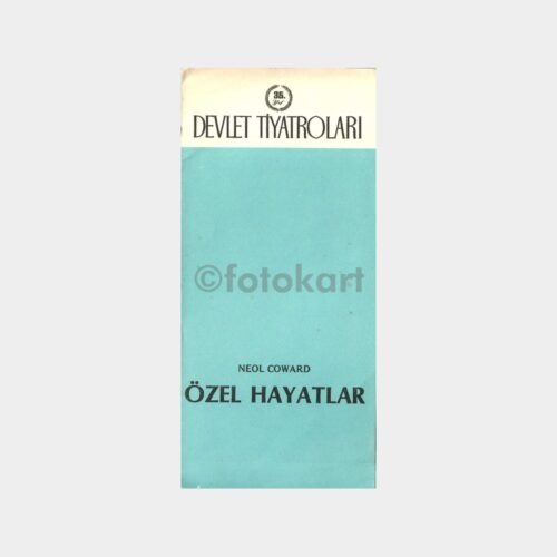Özel Hayatlar Devlet Tiyatroları Oyunu Programı