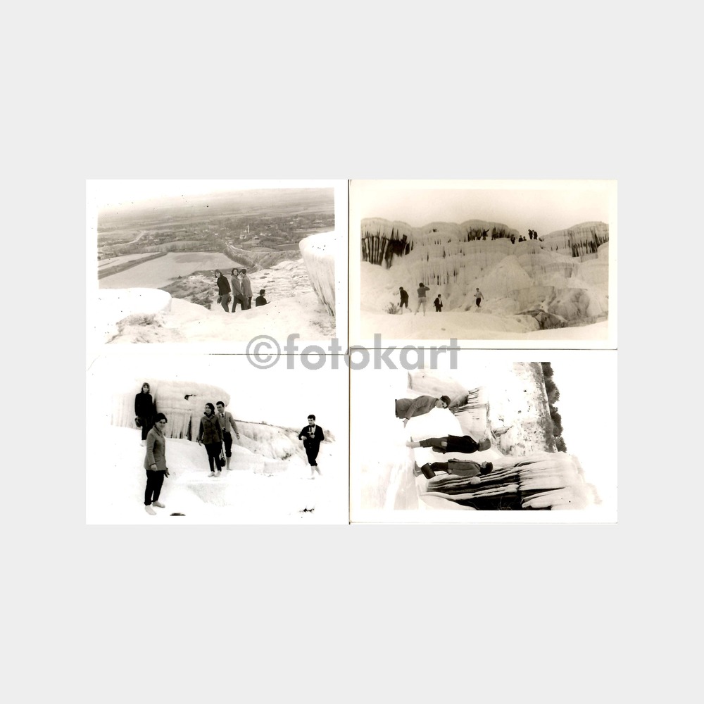 1970 Pamukkale 4 Adet Fotoğraf