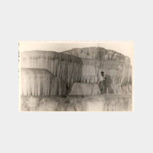 Pamukkale Travertenler Eski Görüntü Fotoğraf